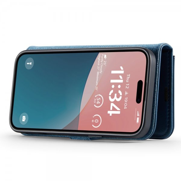 Dg.Ming iPhone 16 Cover med Aftageligt Cover Blå
