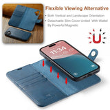 Dg.Ming iPhone 16 Cover med Aftageligt Cover Blå