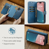 Dg.Ming iPhone 16 Cover med Aftageligt Cover Blå