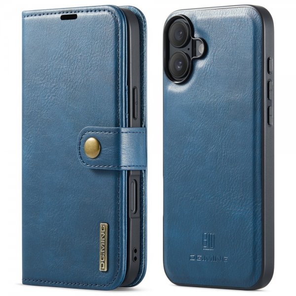 Dg.Ming iPhone 16 Cover med Aftageligt Cover Blå