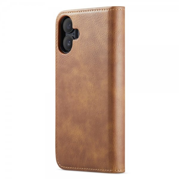 Dg.Ming iPhone 16 Cover med Aftageligt Cover Brun