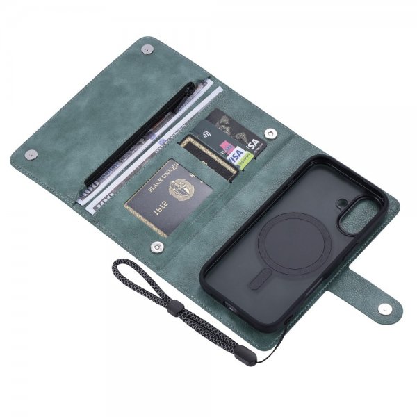 VILI iPhone 16 Etui med Aftageligt Cover GV Series MagSafe Grøn