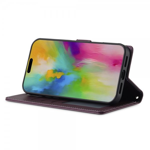 Lc.Imeeke iPhone 16 Cover med Aftageligt Etui L2 Series MagSafe Lilla