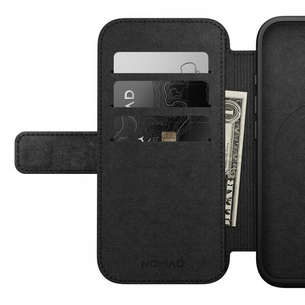 Nomad iPhone 16 Modern Leather Folio Brun