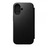 Nomad iPhone 16 Modern Læder Folio Cover Sort