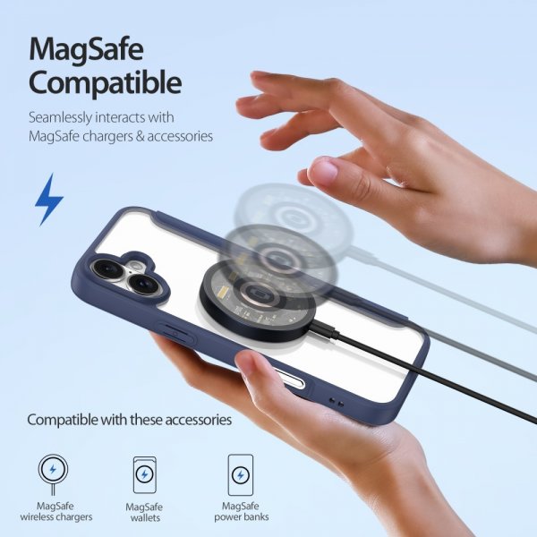 Dux Ducis iPhone 16 Cover Skin X Pro Series MagSafe Blå