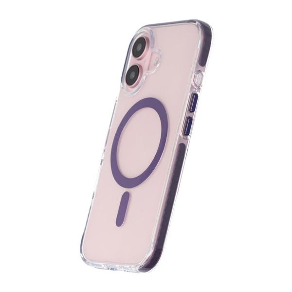iPhone 16 Cover Stødsikkert MagSafe Lilla