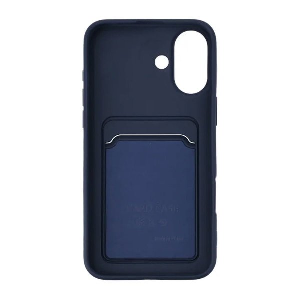 iPhone 16 Cover Kortholder Blå