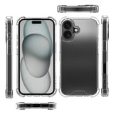 iPhone 16 Cover Stødsikkert Gennemsigtigt