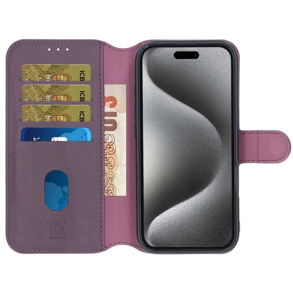 Rvelon iPhone 16 Cover Magnetisk Aftageligt Cover Lilla