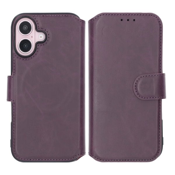 Rvelon iPhone 16 Cover 4 Kortrum MagSafe Lilla