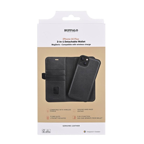 Buffalo iPhone 16 Plus Futteral 2-i-1 MagSeries Sort