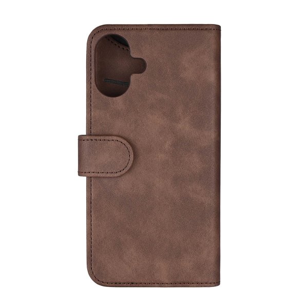 Gear iPhone 16 Plus Cover 3 Kortlommer Brun