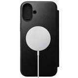 Nomad iPhone 16 Plus Cover Modern Leather Folio Sort