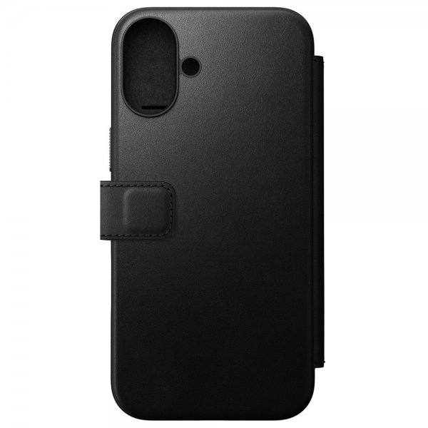 Nomad iPhone 16 Plus Cover Modern Leather Folio Sort