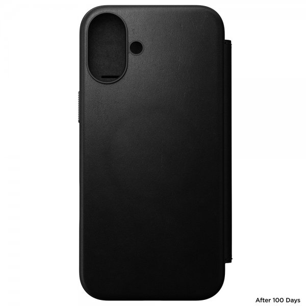 Nomad iPhone 16 Plus Cover Modern Leather Folio Sort