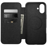 Nomad iPhone 16 Plus Cover Modern Leather Folio Sort