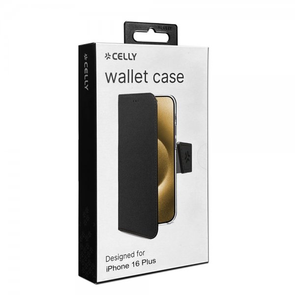 Celly iPhone 16 Plus Cover Wally Wallet Case Sort