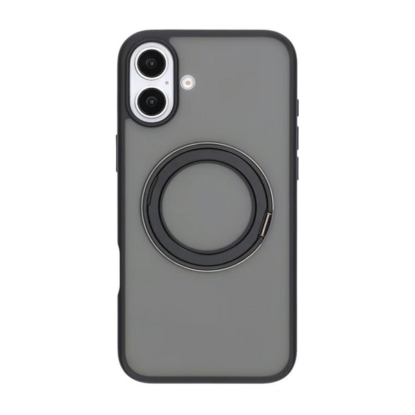 iPhone 16 Plus Cover Roterbart MagSafe Stativ Sort