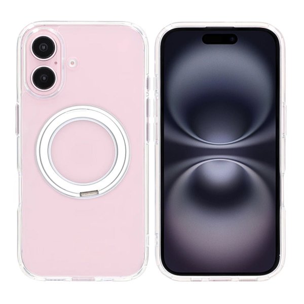 iPhone 16 Plus Cover Roterbart MagSafe Stativ Transparent
