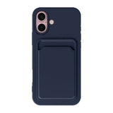 iPhone 16 Plus Cover Pung Blå