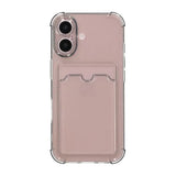 iPhone 16 Plus Cover Kortholder Stødsikkert Sort