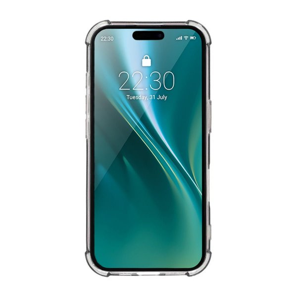 iPhone 16 Plus Cover Kortholder Stødsikkert Sort