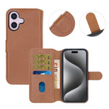 Rvelon iPhone 16 Plus Cover Magnetisk Aftageligt Etui Brun