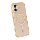 Rvelon iPhone 16 Plus Cover Glitter MagSafe Guld