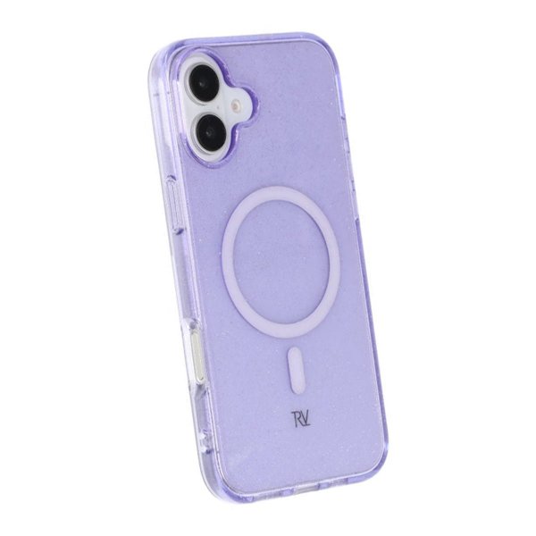 Rvelon iPhone 16 Plus Cover Glitter MagSafe Lilla