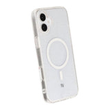 Rvelon iPhone 16 Plus Cover Glitter MagSafe Hvid
