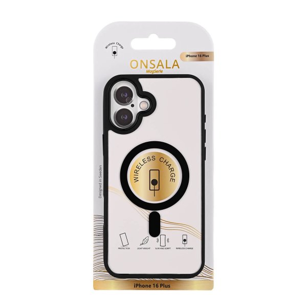 Onsala iPhone 16 Plus Cover Bumper MagSeries Transparent Sort