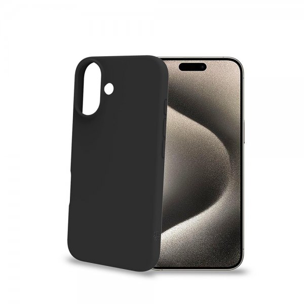 Celly iPhone 16 Plus Cover CROMO Sort