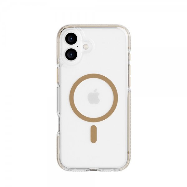 Tech21 iPhone 16 Plus Cover EvoCrystal MagSafe Guld
