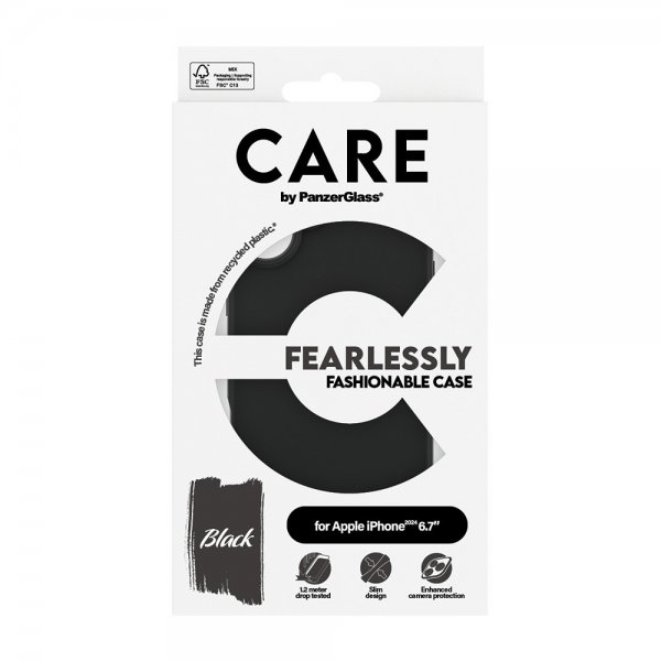 CARE by PanzerGlass iPhone 16 Plus Cover Fashionable Sort
