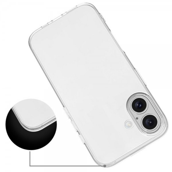 Nordic Covers iPhone 16 Plus Cover Feather Series Transparent