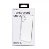 Celly iPhone 16 Plus Cover GELSKIN Transparent