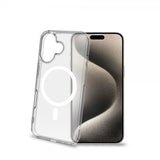 Celly iPhone 16 Plus Cover GELSKINMAG Gennemsigtig Hvid