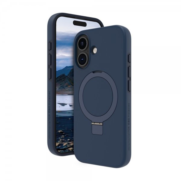 dbramante1928 iPhone 16 Plus Cover Iceland Ultra D3O MagSafe Kickstand Blå