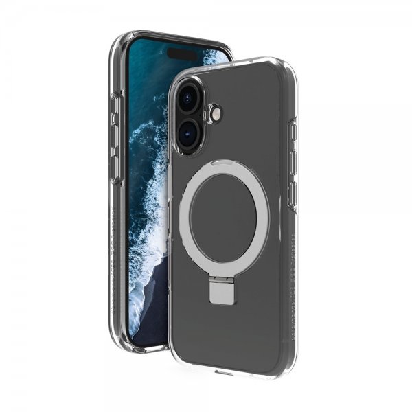 dbramante1928 iPhone 16 Plus Cover Iceland Ultra D3O MagSafe Kickstand Transparent