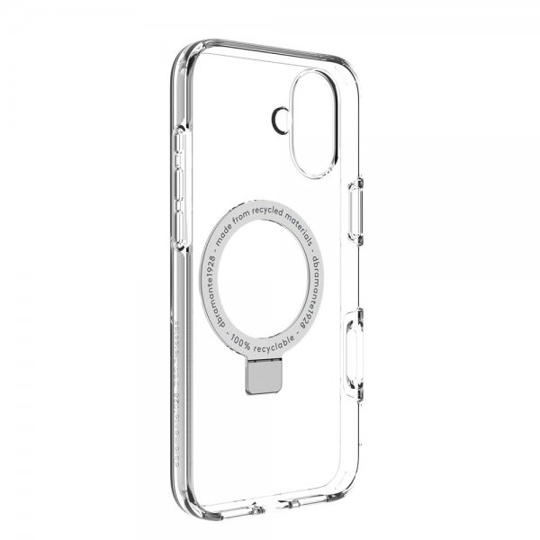 dbramante1928 iPhone 16 Plus Cover Iceland Ultra D3O MagSafe Kickstand Transparent