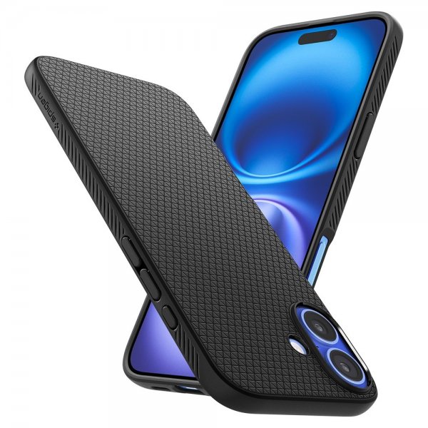 Spigen iPhone 16 Plus Cover Liquid Air Matte Black