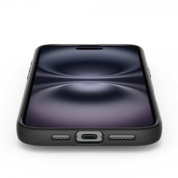Spigen iPhone 16 Plus Cover Liquid Air Matte Black