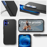 Spigen iPhone 16 Plus Cover Liquid Air Matte Black
