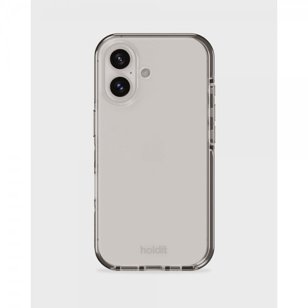 holdit iPhone 16 Plus Cover Seethru Hvid