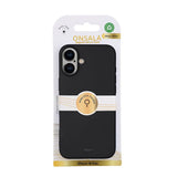 Onsala iPhone 16 Plus Cover Silikonefornemmelse Sort