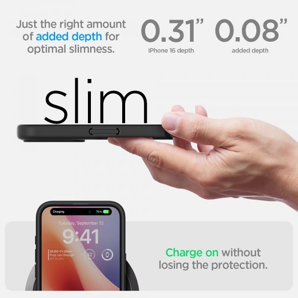 Spigen iPhone 16 Plus Cover Ultra Hybrid Frost Black