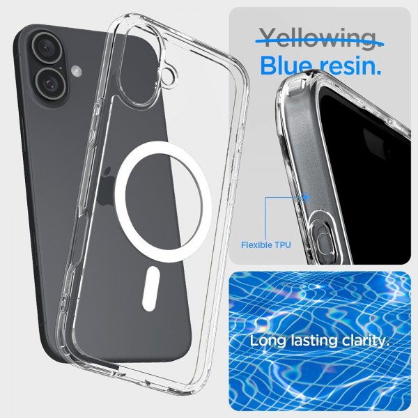Spigen iPhone 16 Plus Cover Ultra Hybrid MagFit Hvid