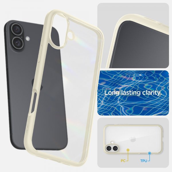 Spigen iPhone 16 Plus Cover Ultra Hybrid Mute Beige