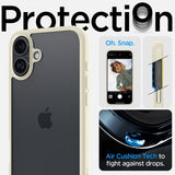 Spigen iPhone 16 Plus Cover Ultra Hybrid Mute Beige